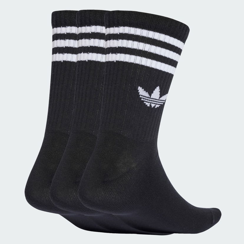 Nogavice adidas Performance 3-Stripes Crew Socks - 3 Pairs Črna | JV7402