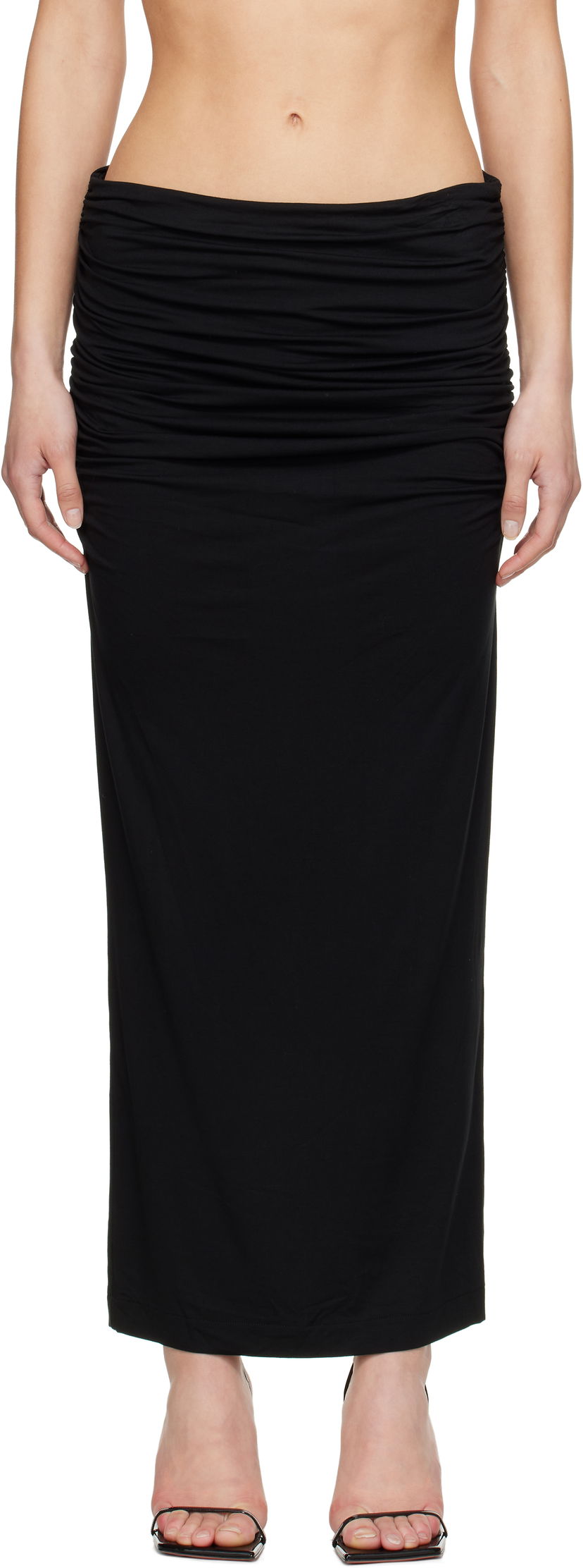 Krila Entire Studios Entire Studios Surge Maxi Skirt Črna | ESW-S25-7011-SO