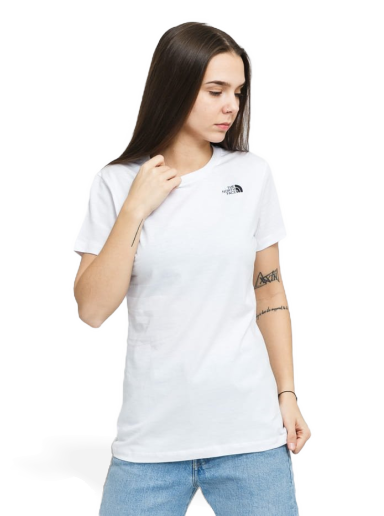 Majica The North Face SS Simple Dome Tee Bela | NF0A4T1AFN41
