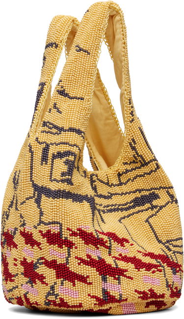 Tote bag JW Anderson JW Anderson Mini Patterned Beaded Shopper Tote Večbarvna | HB0744-FA0471, 2