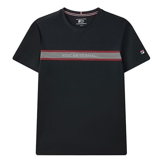 Majica FILA FILA Round Neck Short Sleeve T-Shirt Črna | F11M121102F-NV