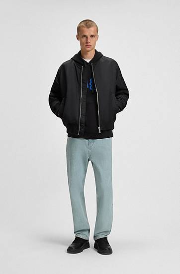 Pulover BOSS HUGO Diraggy Puff Print Hoodie Črna | 50542796, 1