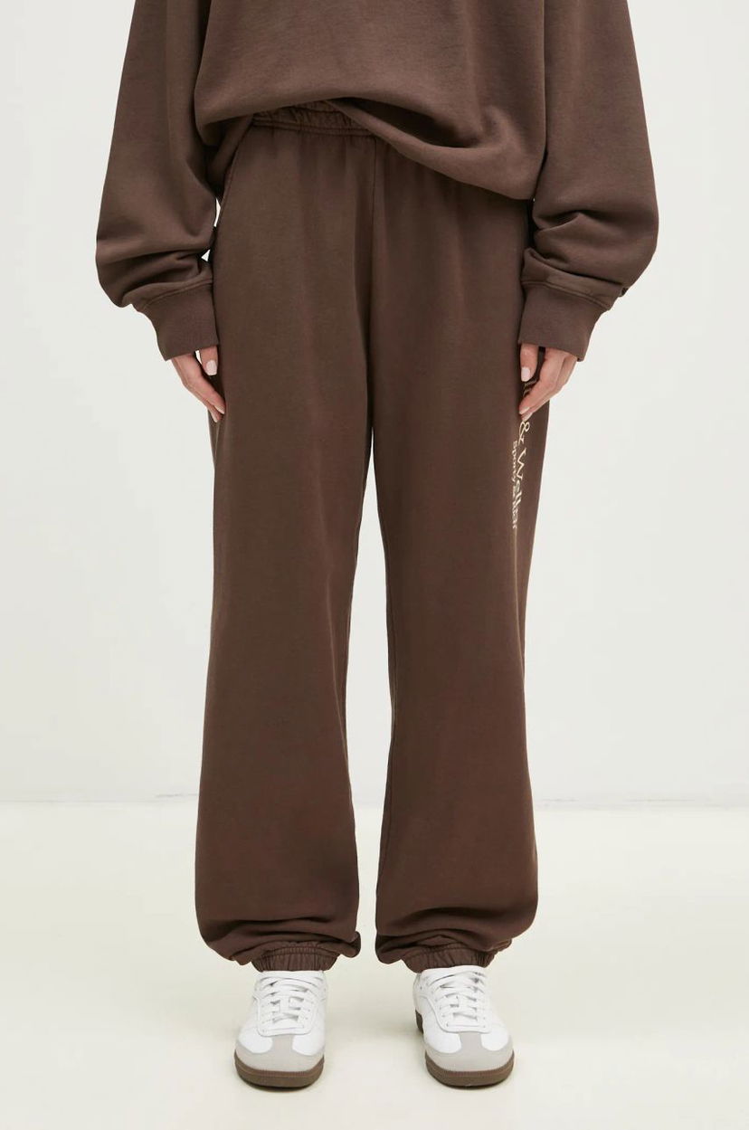 Trenirka Sporty & Rich Sporty & Rich H&W Crest Sweatpants Rjava | PA036512242BR03