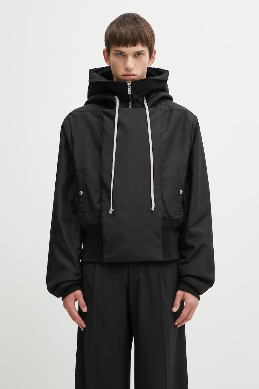 Parka Rick Owens Rick Owens DRKSHDW Cropped Alice Parka Črna | DU02E7781.NCV
