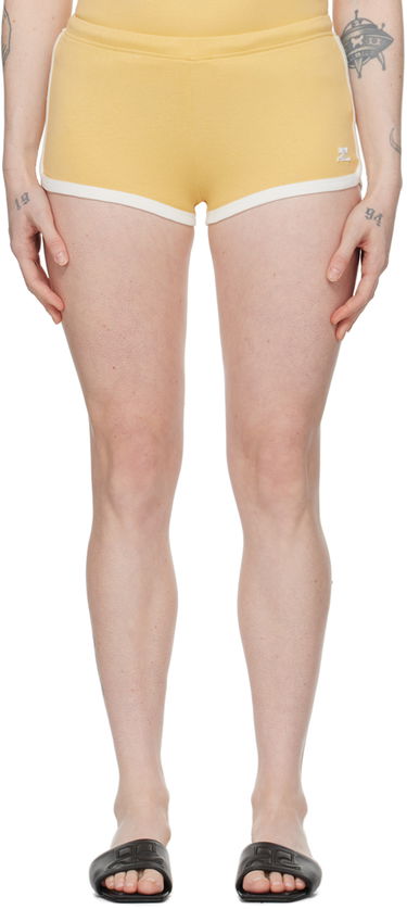 Kratke hlače Courrèges Contrast Trim Casual Shorts Rumena | 124JSH037JS0070, 0