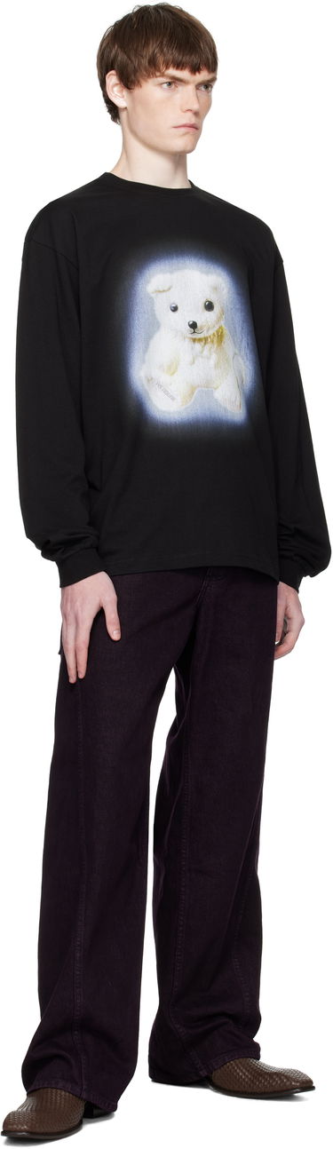 Majica We11done We11done Glow Teddy Long Sleeve T-Shirt Črna | WD-TT2-25-775-U-BK, 3