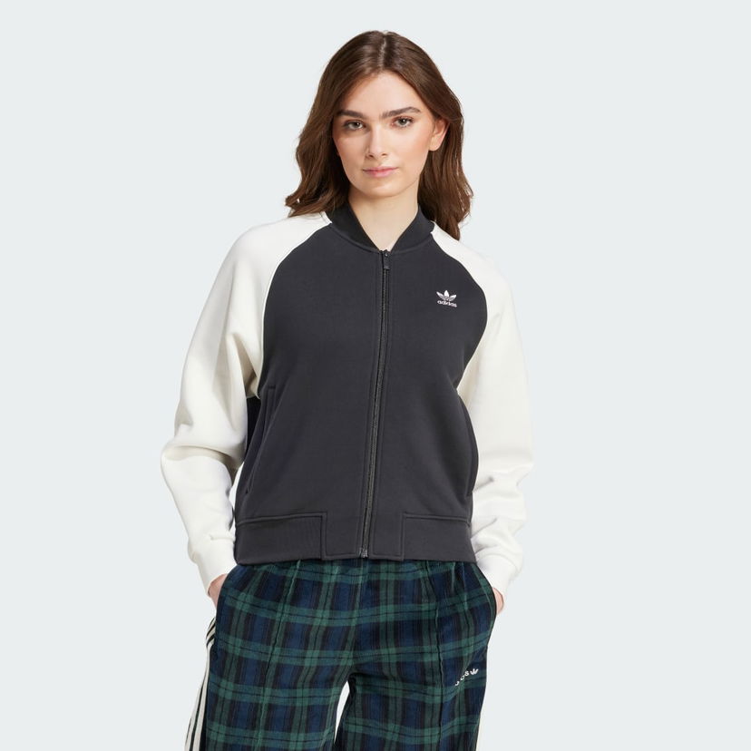 Bomber jakna adidas Performance Adicolor Classics Trefoil Colleague Črna | IZ2832
