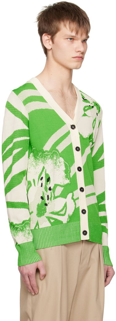Pleteni pulover Feng Chen Wang Feng Chen Wang Floral Cardigan Zelena | FUS15KT08, 1