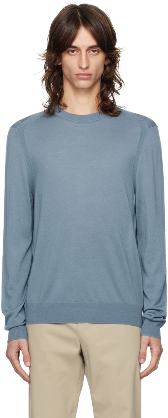 Pleteni pulover Paul Smith Paul Smith Crewneck Sweater Modra | M1R-562X-M02093-42