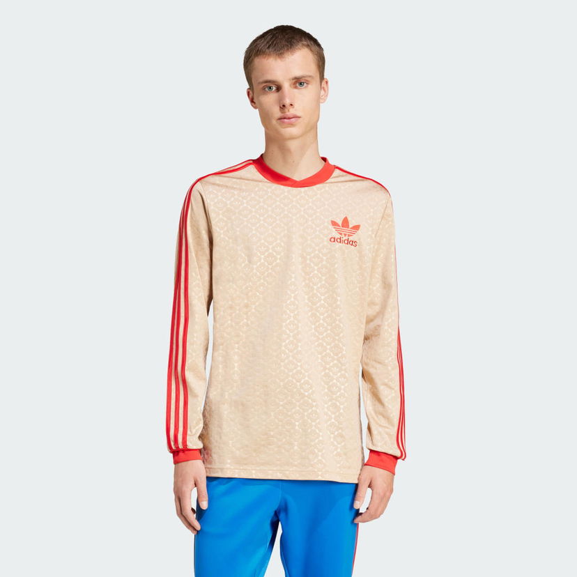 Majica adidas Originals Long Sleeve T-Shirt Bež | IX5463