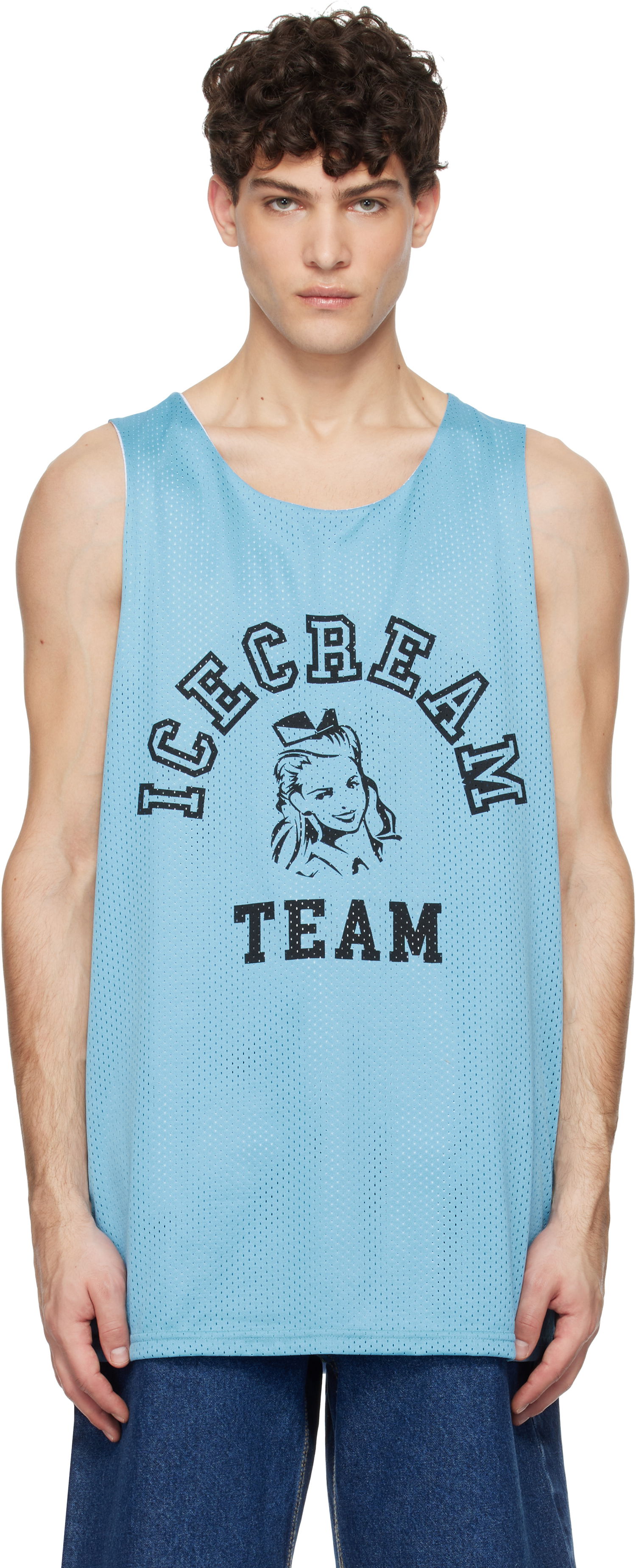 Majica brez rokavov BBC IceCream ICECREAM 'Team' Reversible Mesh Tank Top Modra | IC24467, 0