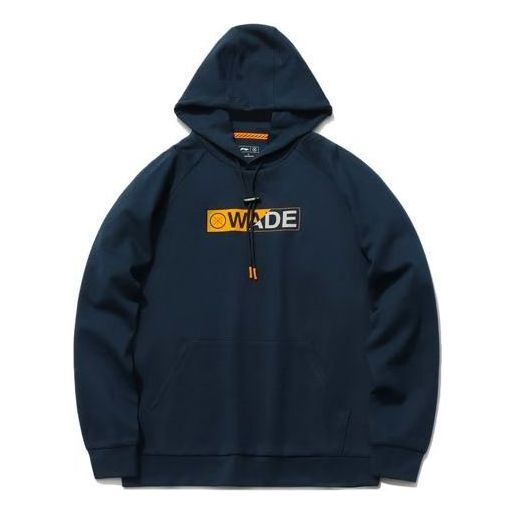 Pulover Li-Ning Wade Logo Hoodie Modra | AWDR037-5