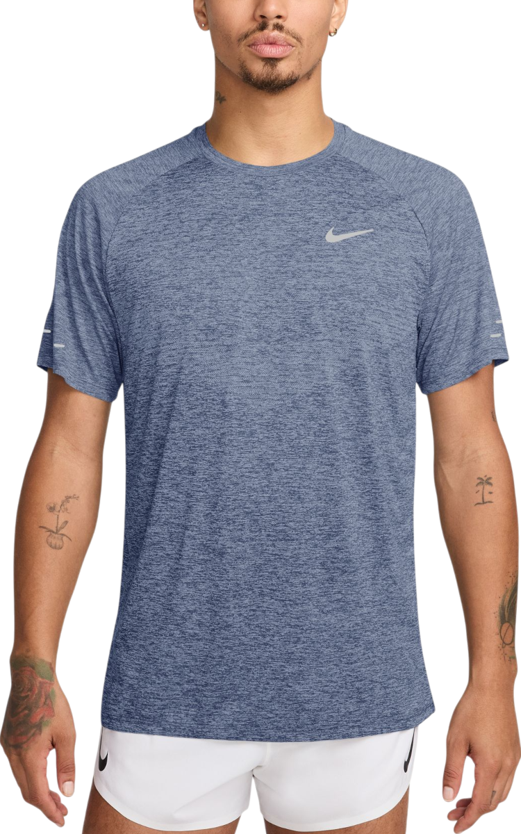 Majica Nike Stride Short-Sleeve Heathered Running T-Shirt with Reflective Details Modra | hv5203-499, 0