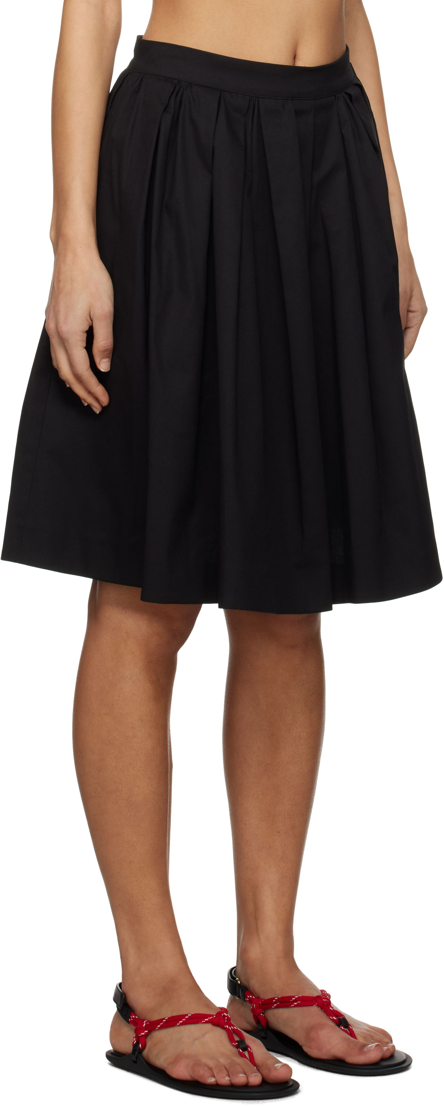 Krila MSGM MSGM Pleated Miniskirt Črna | 3841MDD12 257126, 1