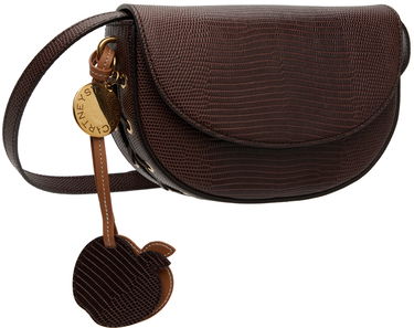 Torbice za okoli pasu Stella McCartney Scale-Embossed Frayme Shoulder Bag With Apple Charm Rjava | 7B0092WP0426, 1