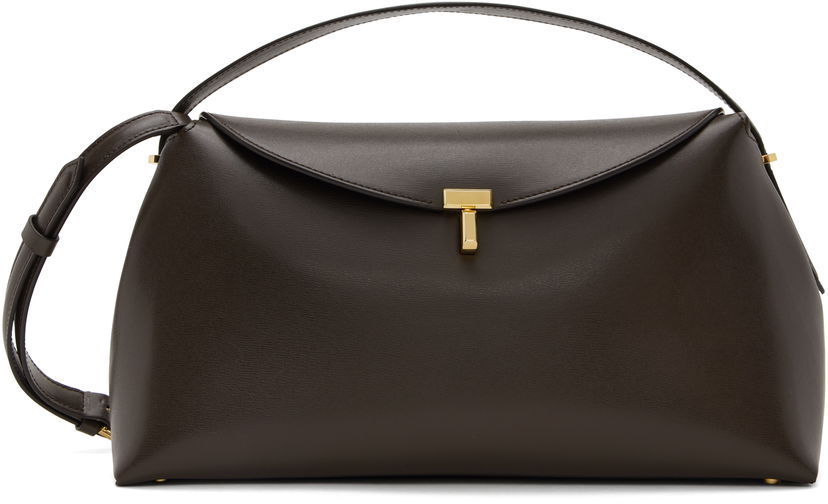 Torbica TOTEME Toteme T-Lock Top Handle Bag Rjava | 244-WAL956-LE0025