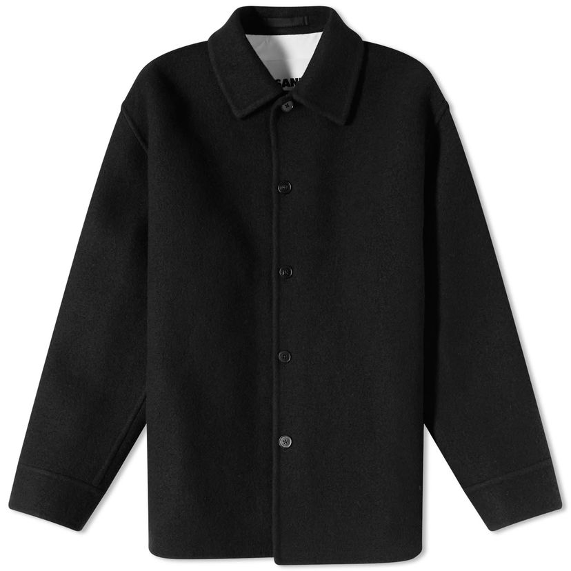 Plašči Jil Sander Jil Sander Wool Overshirt Črna | J23BN0006-J40020-001