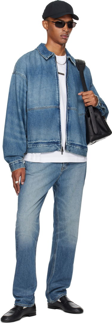 Jakna Fear of God Fear of God ESSENTIALS Denim Trucker Jacket Modra | 202SP254270F, 3