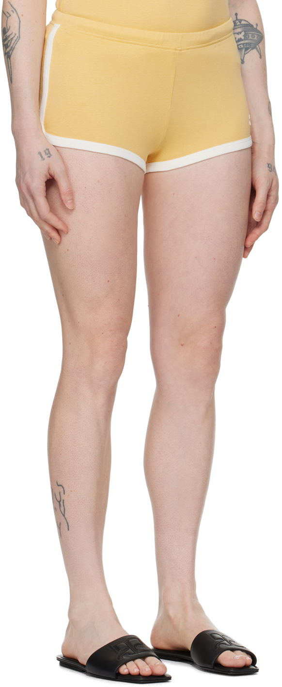 Kratke hlače Courrèges Contrast Trim Casual Shorts Rumena | 124JSH037JS0070, 1