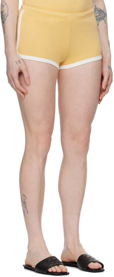Kratke hlače Courrèges Contrast Trim Casual Shorts Rumena | 124JSH037JS0070, 1