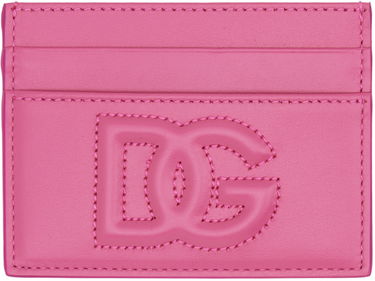 Denarnica Dolce & Gabbana Pink Embossed Card Holder Roza | BI0330AG081, 0