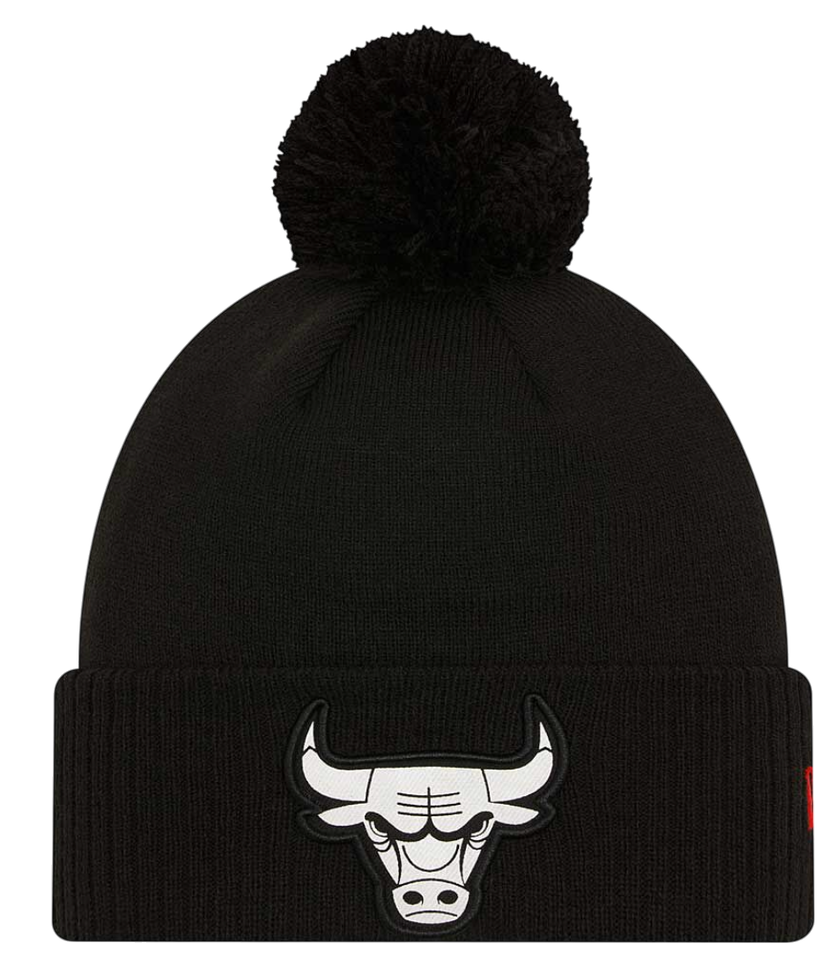 Beanie New Era New Era Chicago Bulls Pom Beanie Črna | 60430174-60430174