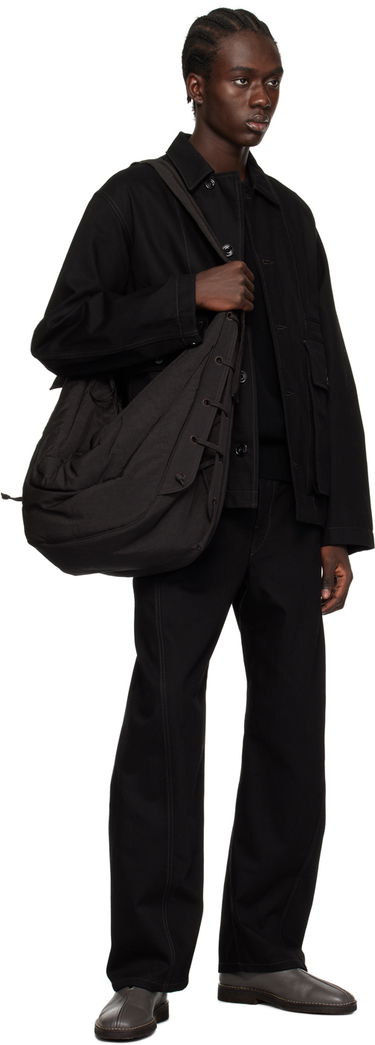 Torba za čez ramo LEMAIRE Lemaire Soft Game Bag Črna | BG0105 LF845, 3