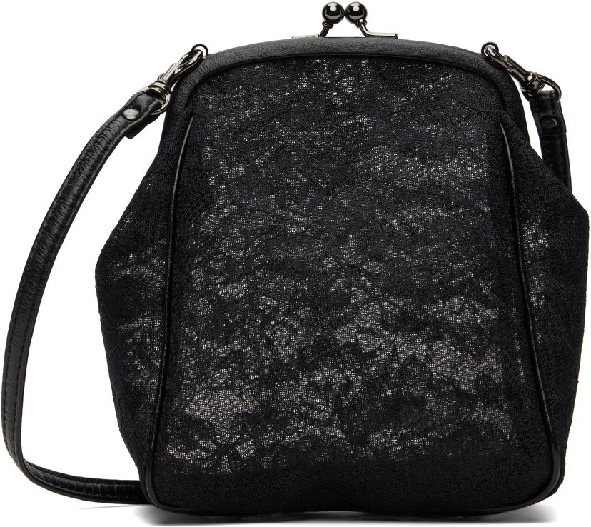 Torbica Yohji Yamamoto Yohji Yamamoto Clasp Pouch Bag Črna | DP-A11-902