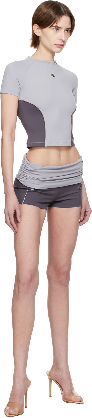Kratke hlače MISBHV MISBHV Lycra Wrapped Sport Shorts Siva | 250W360, 3