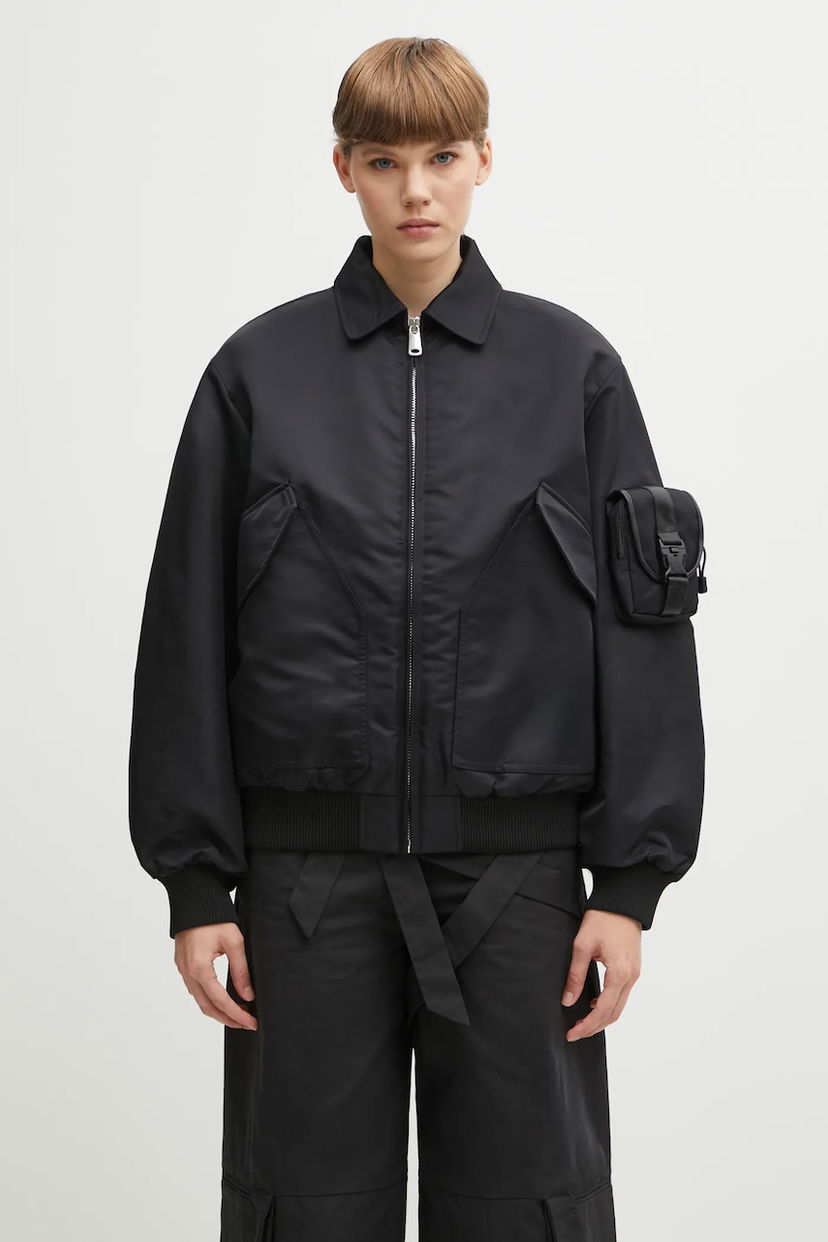Bomber jakna Coperni Coperni Collared Utility Pocket Bomber Jacket Črna | COPBL32F3003
