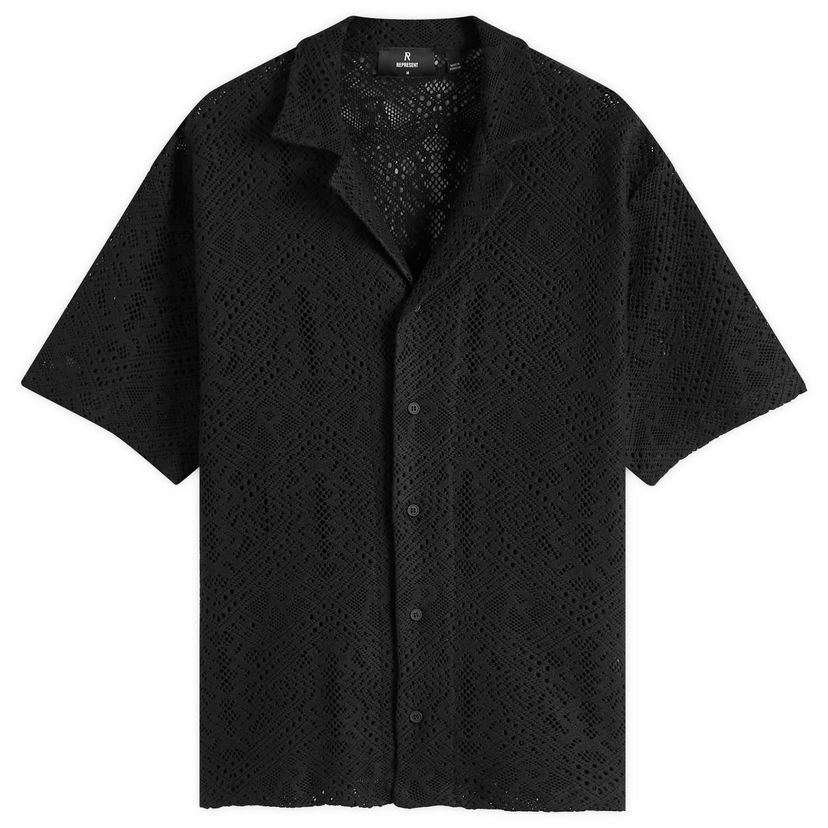 Srajce Represent Clo Represent Crochet Shirt Črna | MLM3837-01