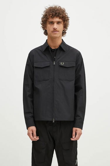 Srajce Fred Perry Overshirt Pocket Črna | M5684.236, 0