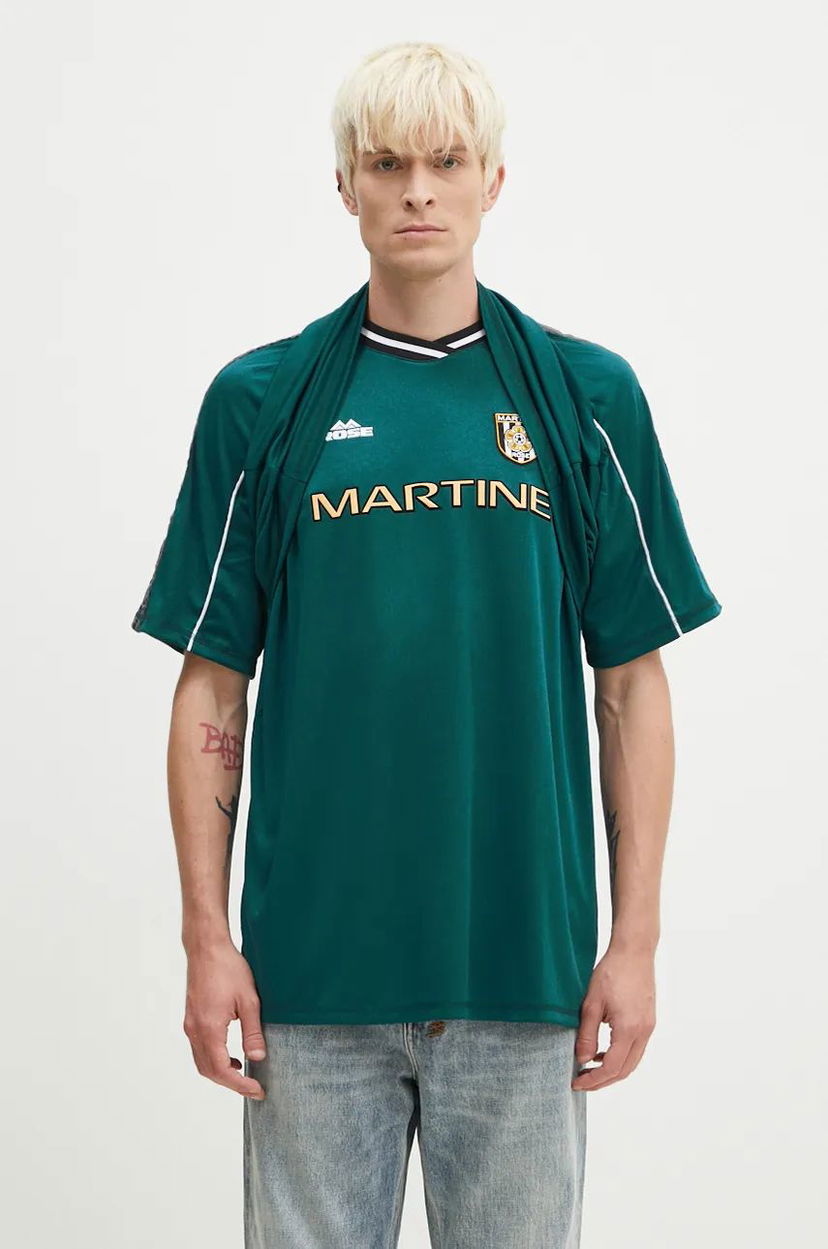 Majica Martine Rose Celebration Football T-Shirt With Print Zelena | 135JT01400