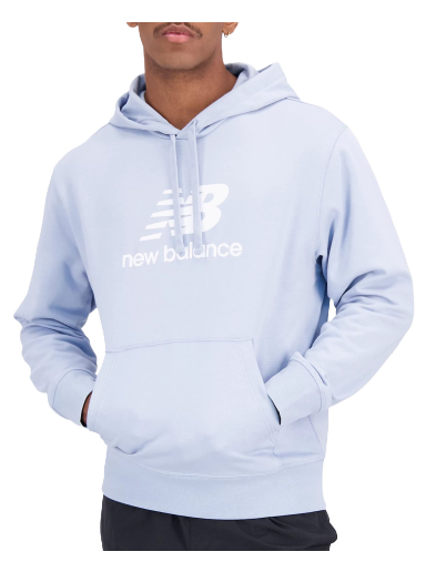 Pulover New Balance Essentials Hoodie Modra | mt31537-lay