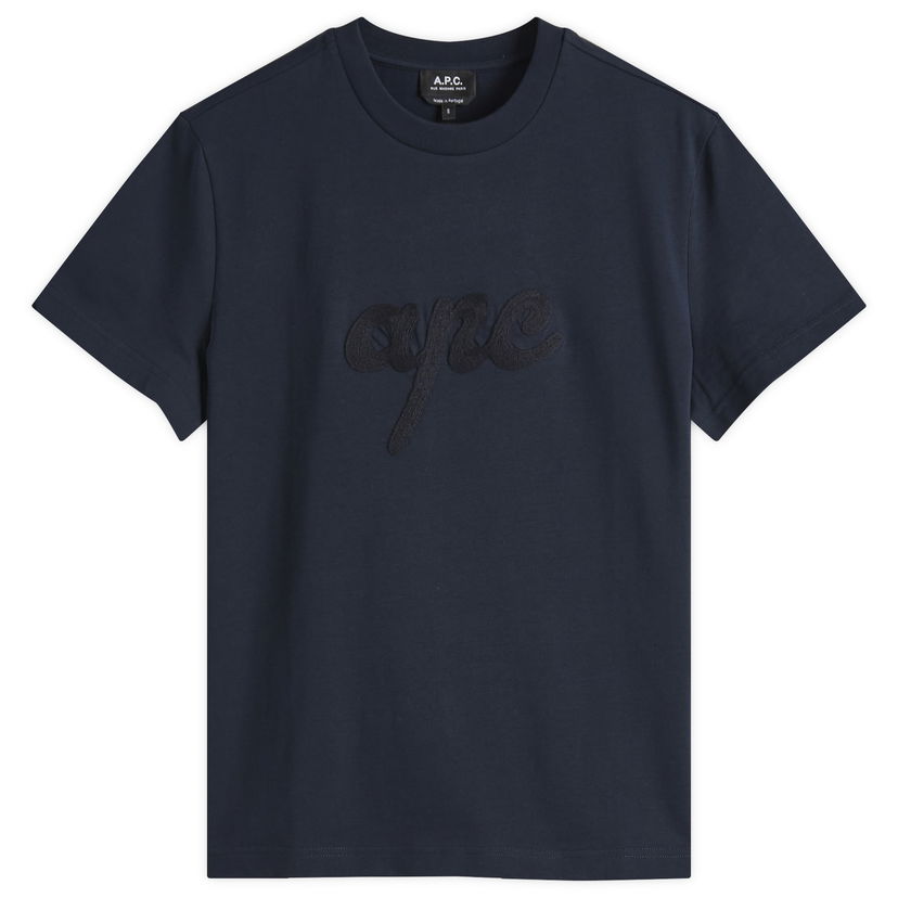 Majica A.P.C. Women's Lenny Logo T-Shirt, Size Large Mornarica | COHGS-M26504-IAK