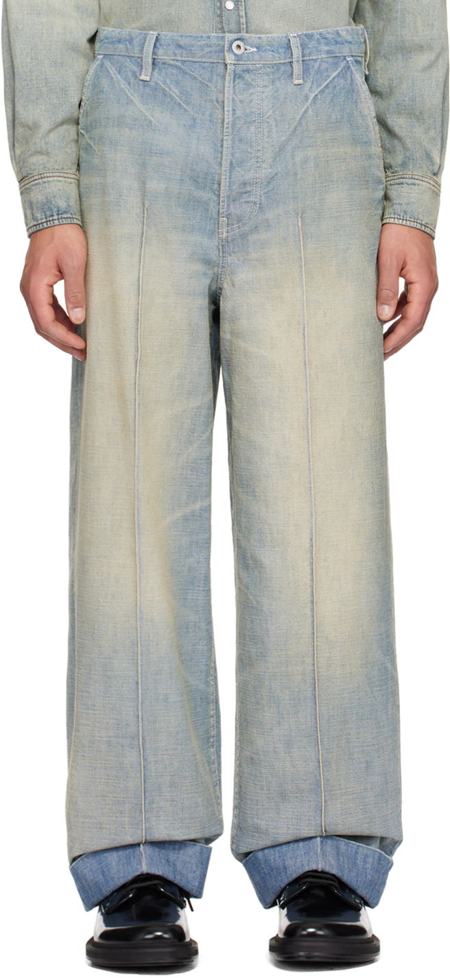 Kavbojke KENZO Paris Jeans Modra | FE55DP3336H7