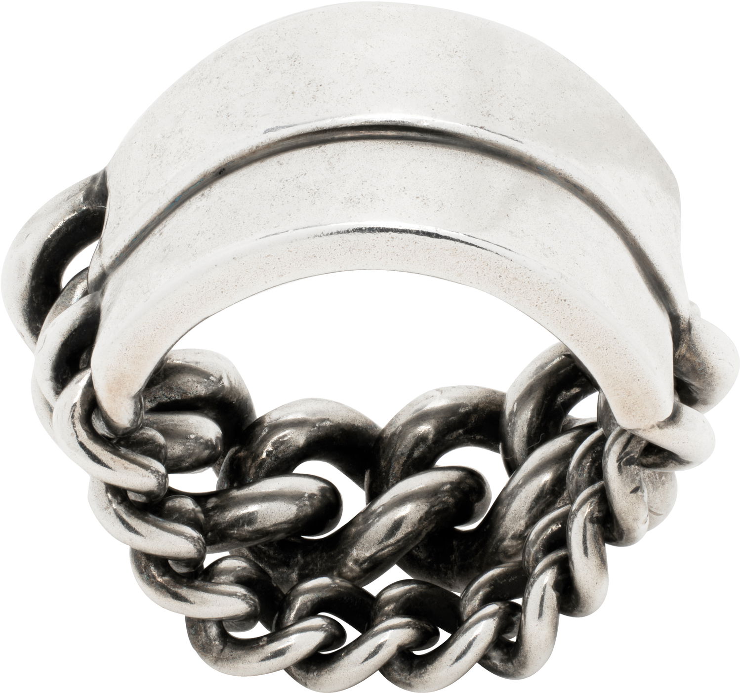 Prstan Ann Demeulemeester Ann Demeulemeester Double Chains Ring Kovinski | CO00-W-JR07-JW020-070, 0