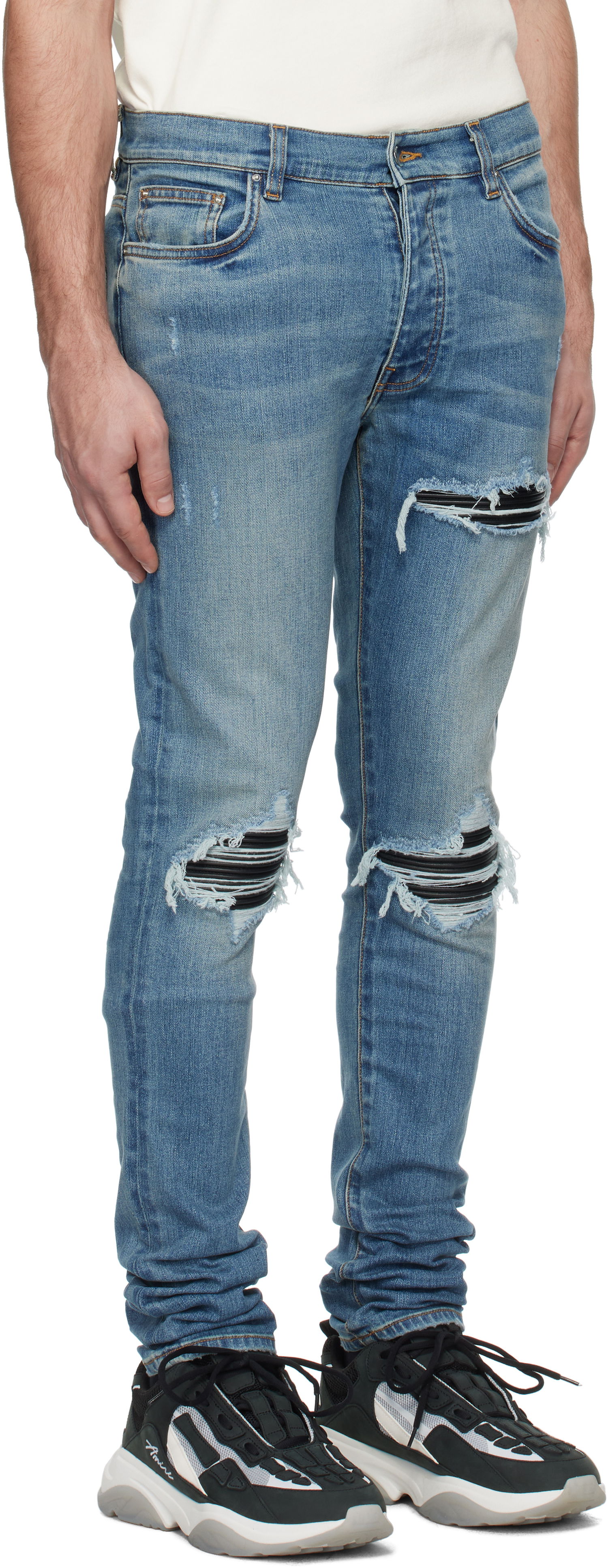 Kavbojke AMIRI Black MX1 Jeans Črna | PXMD001, 1
