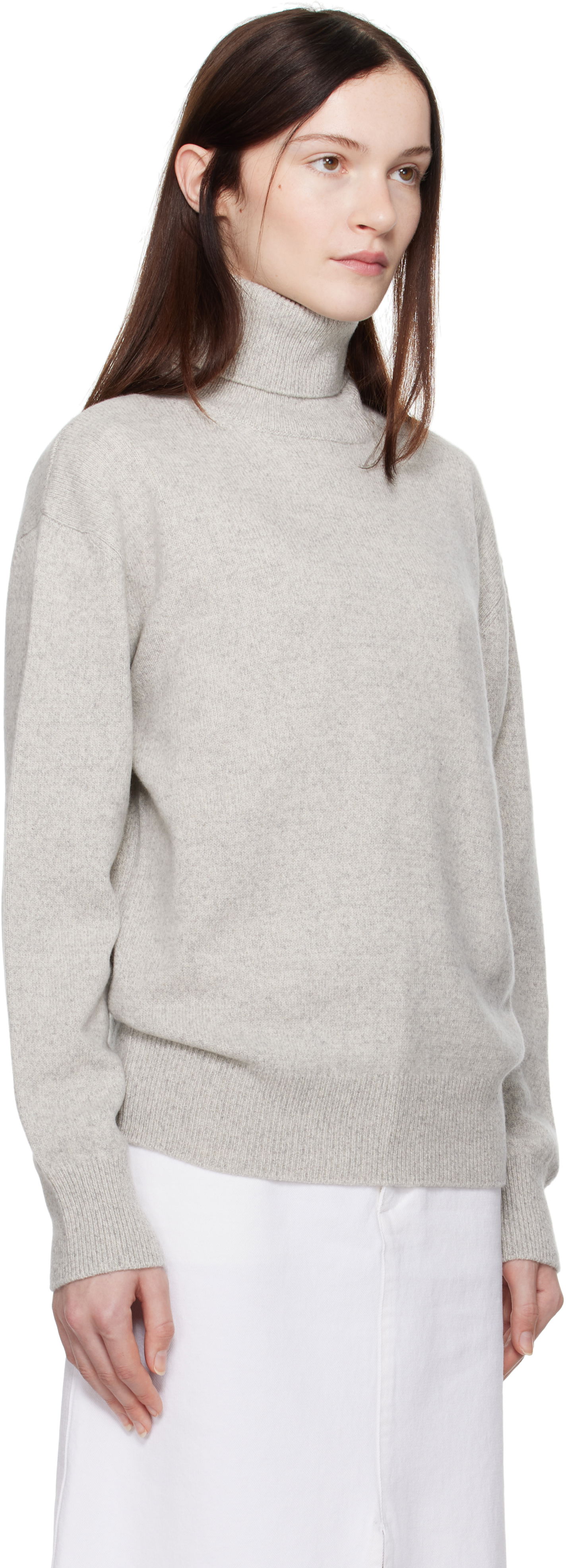 Pleteni pulover A.P.C. Women's Turtleneck Sweater Siva | WSAAX-F23347, 1