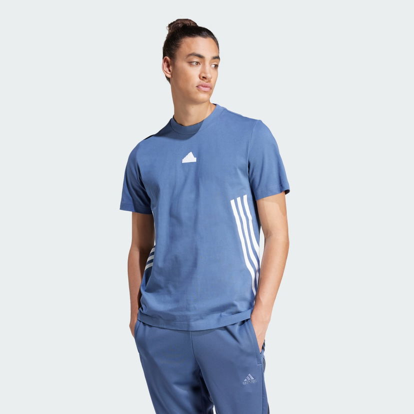 Majica adidas Performance Future Icons 3-Stripes Tee Modra | IX5199
