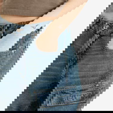 Cargo hlače Rick Owens Rick Owens DRKSHDW Double Cargo Jeans 25" Modra | DS01E3308-DWB-06, 5