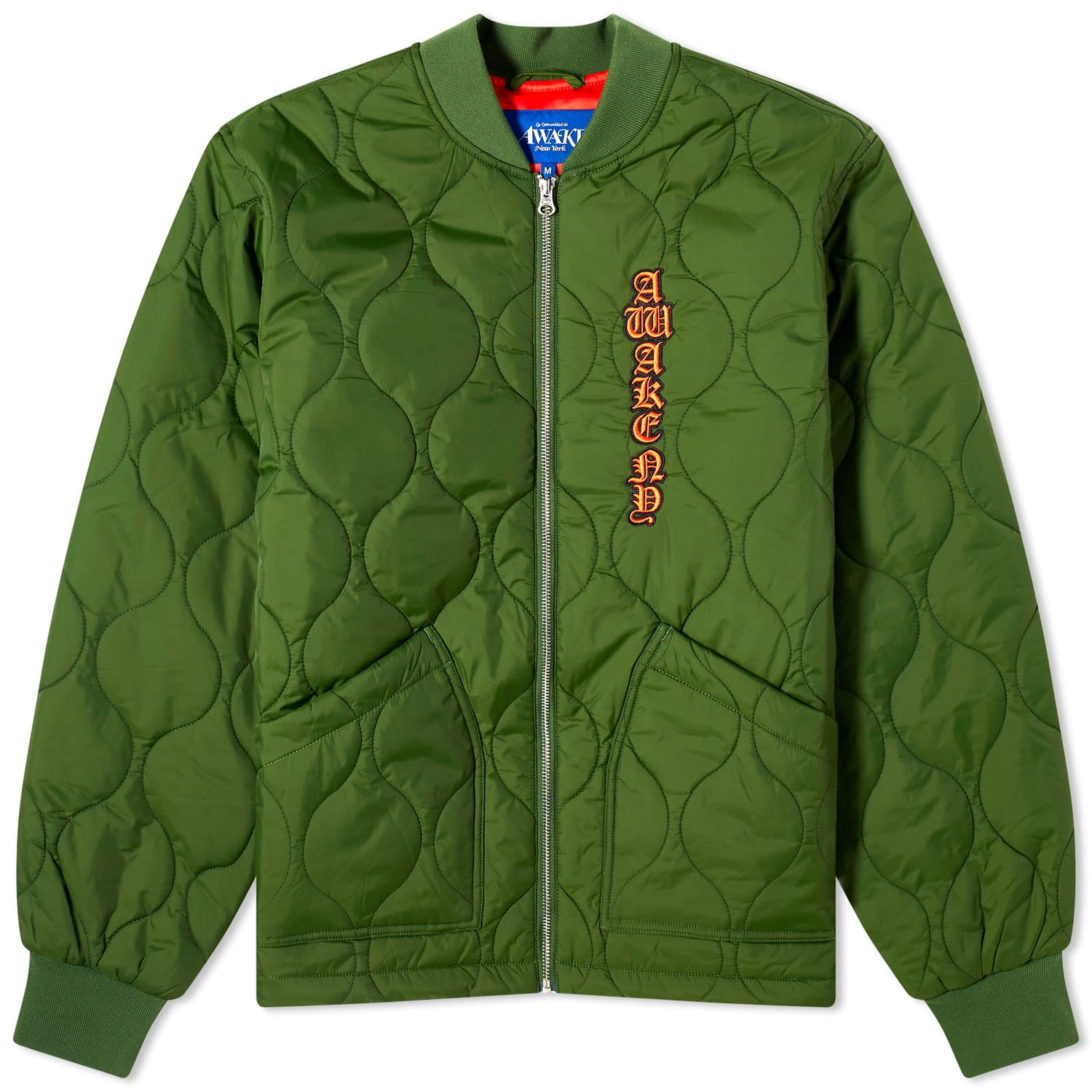 Jakna Awake NY Cobra Quilted Bomber Jacket Zelena | AWK-FW23-OT003-FST, 0