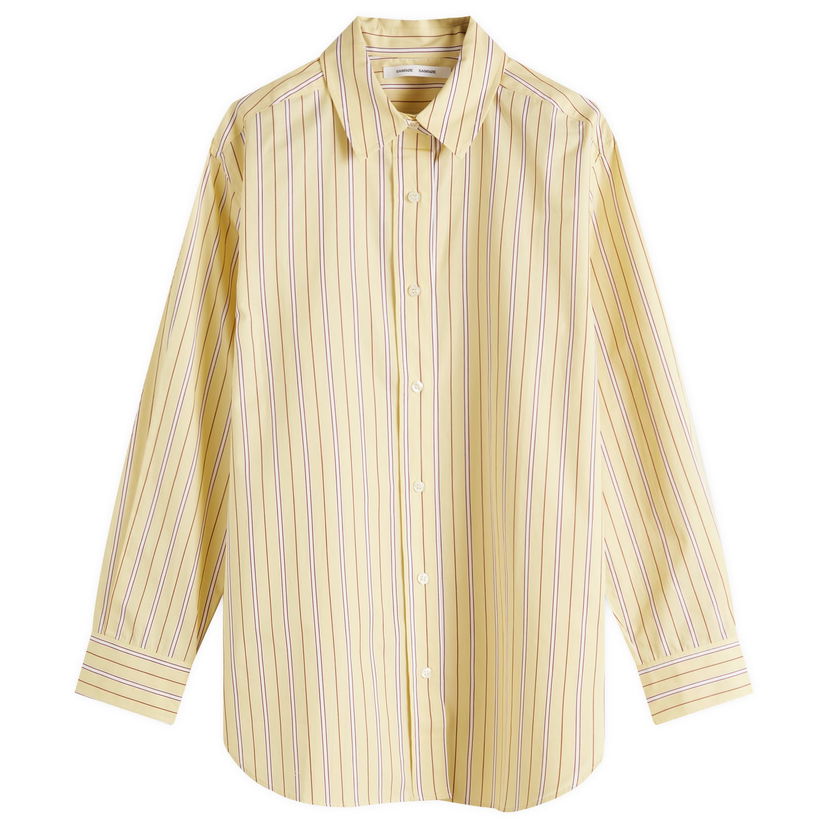 Srajce Samsoe Samsoe Samsøe Samsøe Salova Striped Shirt, Size Large Rumena | F24300064-CLR002071