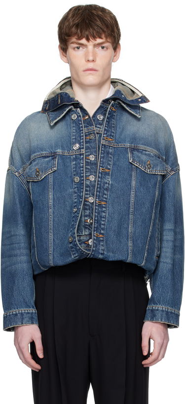 Jakna Jean Paul Gaultier Jean Paul Gaultier 'The Double' Denim Jacket Modra | 25/03-U-JA006-D024-57, 0