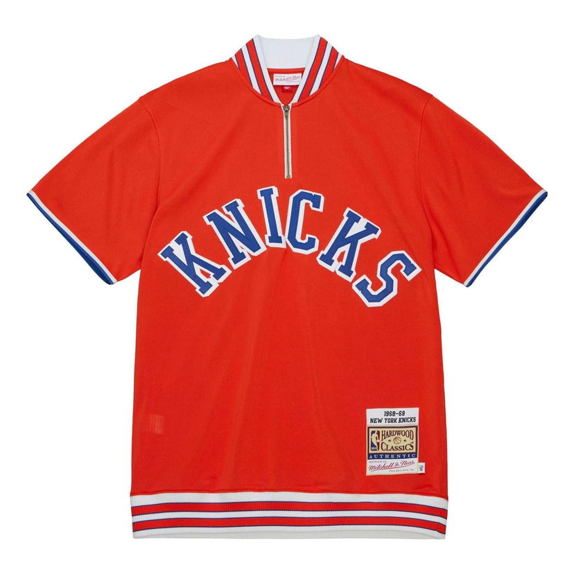 Dres Mitchell & Ness NBA New York Knicks 1968-69 Shooting Shirt Rdeča | ASSH5697-NYK68PPPORAN