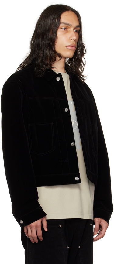 Jakna We11done We11done Velvet Crop Jacket Črna | WD-JK3-23-041-M-BK, 1