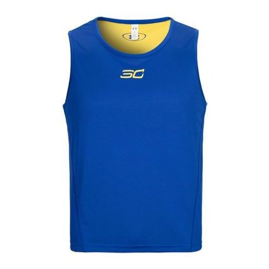 Majica brez rokavov Under Armour SC30 Reversible Basketball Jersey Modra | 1329427-401