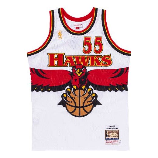 Dres Mitchell & Ness Mitchell & Ness Atlanta Hawks Dikembe Mutombo 1996-97 Authentic Jersey Bela | AJY4SB19088-AHAWHIT96DMO