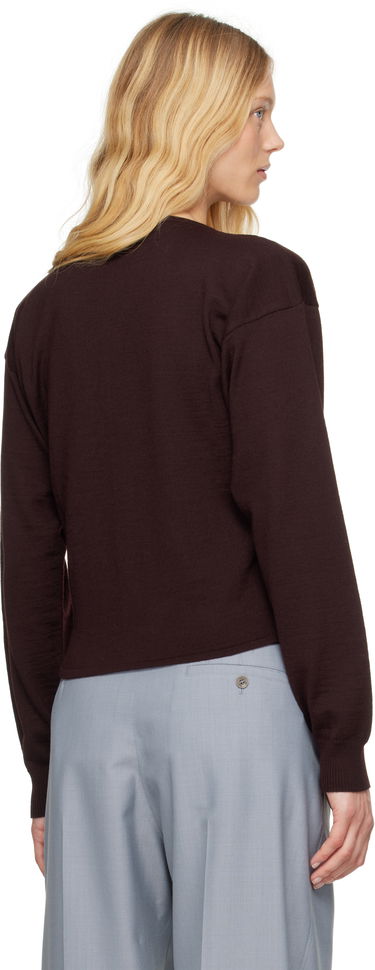 Pleteni pulover LEMAIRE Lemaire Fitted Cardigan Rjava | TO1322 LK087, 2