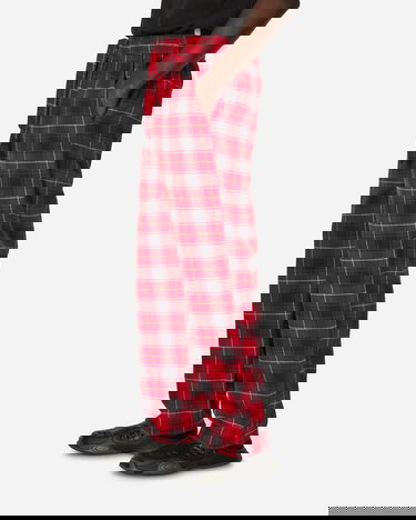 Pižame TEKLA Flannel Plaid Pijamas Pants Rdeča | SWP-REPL REPL, 2